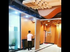 OEM Aluminiowa ramka ruchoma ściana przegrodowa akustyczna przesuwna składana przegrodowa