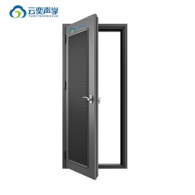 Drum Room Music Studio RoomTransparent Noise Barrier Noise Isolation Door Home Acoustics With Bass Traps Cornernoise Cancelling Door STC 45dB