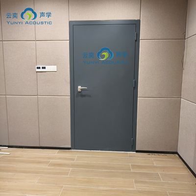 Drum Room Music Studio RoomTransparent Noise Barrier Noise Isolation Door Home Acoustics With Bass Traps Cornernoise Cancelling Door STC 45dB
