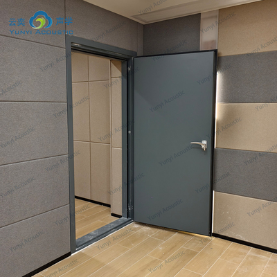 Drum Room Music Studio RoomTransparent Noise Barrier Noise Isolation Door Home Acoustics With Bass Traps Cornernoise Cancelling Door STC 45dB