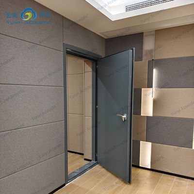 Drum Room Music Studio RoomTransparent Noise Barrier Noise Isolation Door Vision Glass Home Acoustics With Bass Traps Cornernoise Cancelling Door STC 45dB